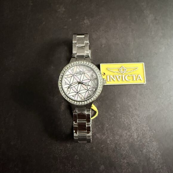 Invicta Wildflower Women\'s Watch w/ Mother of Pearl Dial-34mm, Steel (28823)-NEW main image 6